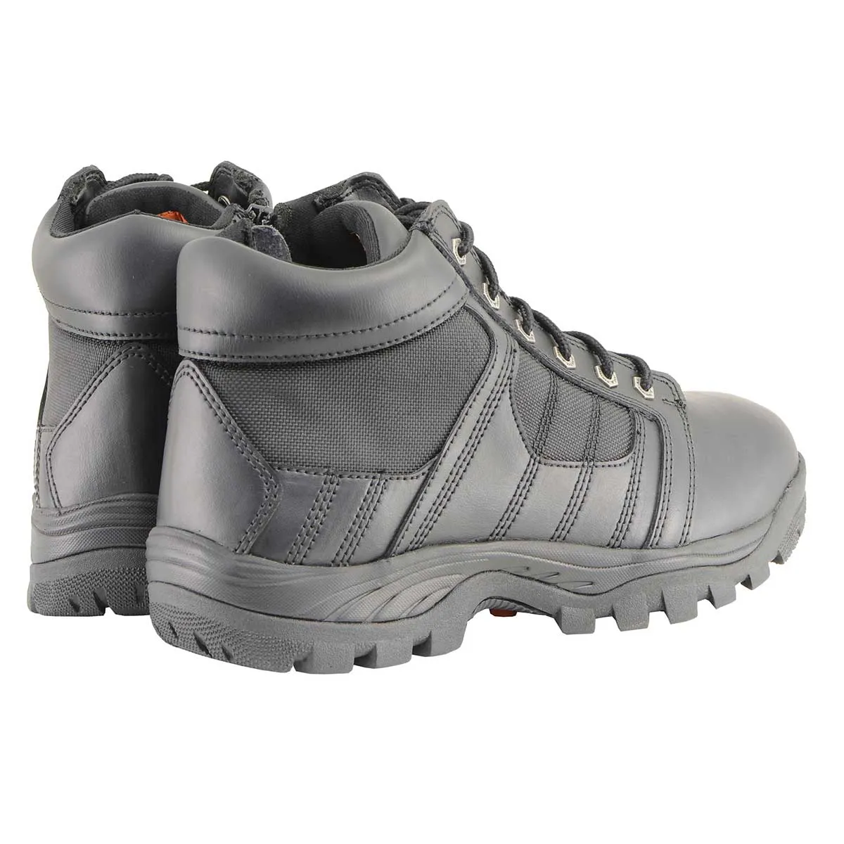 Milwaukee Leather MBM9131 Mens Black Lace-Up Waterproof Work Shoes