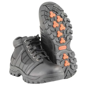 Milwaukee Leather MBM9131 Mens Black Lace-Up Waterproof Work Shoes