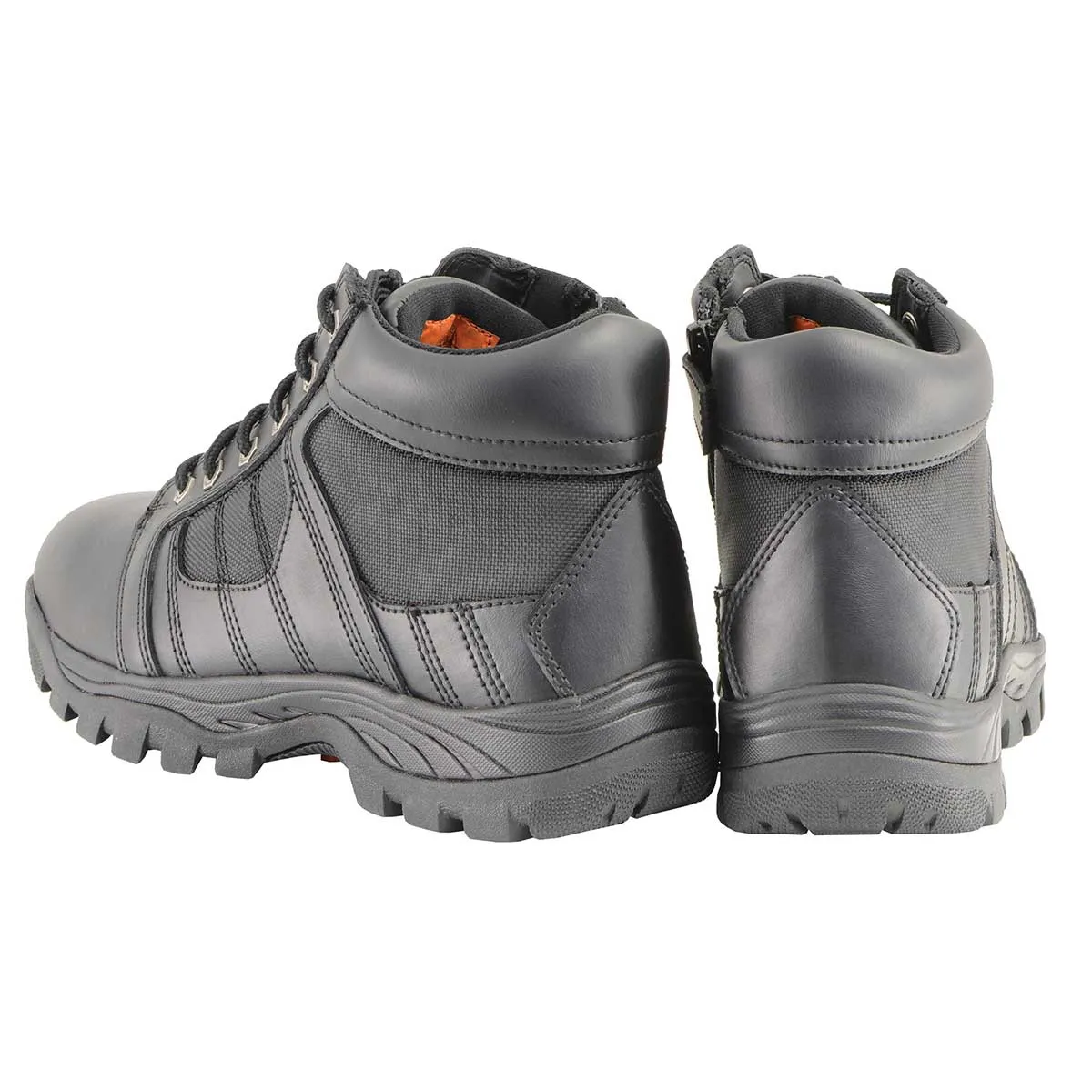 Milwaukee Leather MBM9131 Mens Black Lace-Up Waterproof Work Shoes