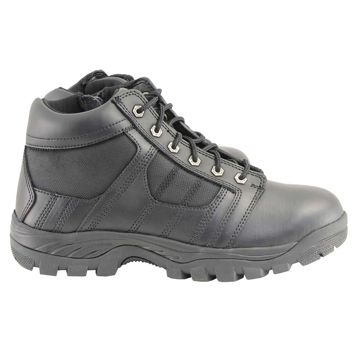 Milwaukee Leather MBM9131 Mens Black Lace-Up Waterproof Work Shoes