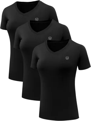 NELEUS Women's 3 Pack Compression Workout Athletic Shirt