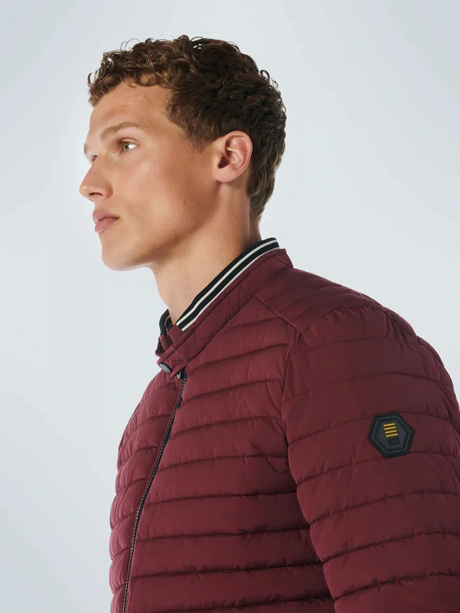 No Excess Short Fit Padded Jacket -  Dark Red