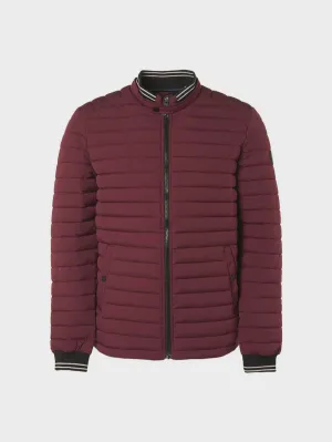 No Excess Short Fit Padded Jacket -  Dark Red
