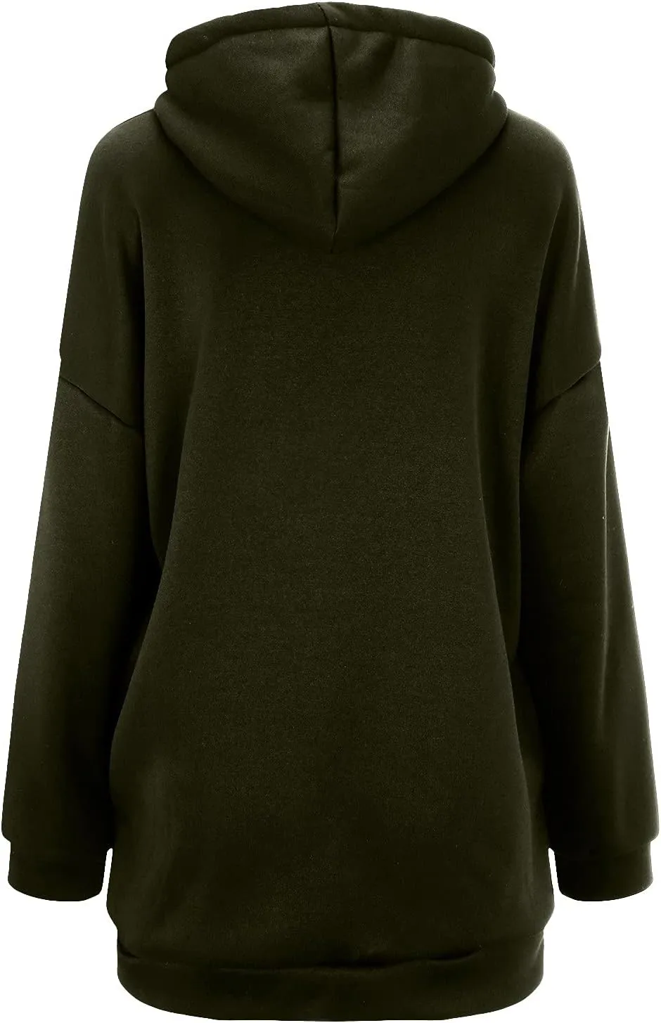 Oversized Hoodies for Women Fall Zip up Hooded Sweatshirts Casual Soild Color Long Fleece Jacket with Pockets