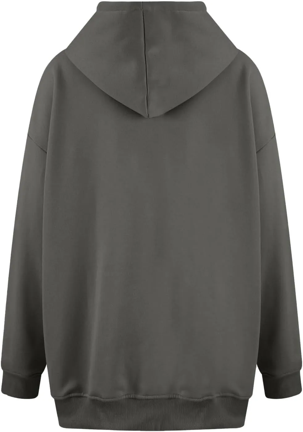 Oversized Hoodies for Women Trendy Plus Size Long Sleeve Solid Sweatshirt Loose Casual Comfy Pullover Top with Pocket