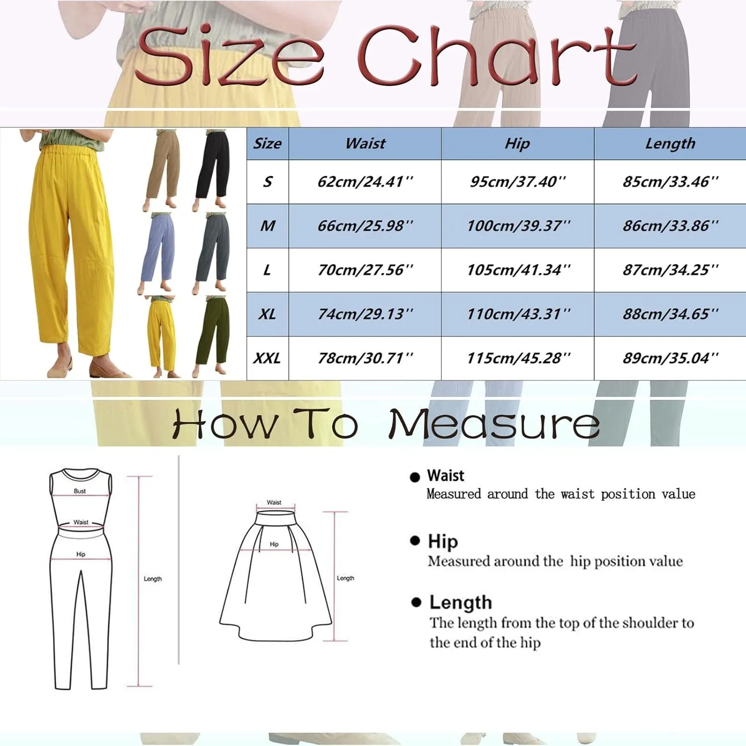 PantalN De Lino para Mujer Trousers Women Loose Wide Leg Pants Summer Fashion Solid Color Linen Work Pants for Women