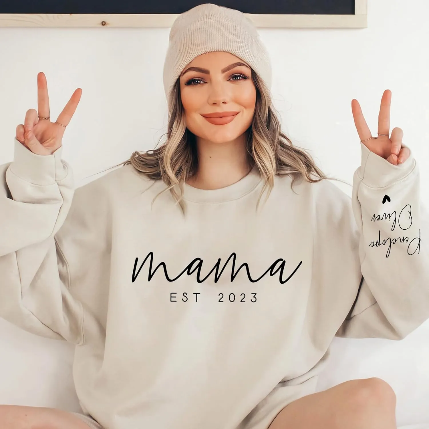 Personalized Mama Crewneck Sweatshirt, Mothers Day Shirt, Gifts For Mothers Day, Mama Sweatshirt with Kids Name