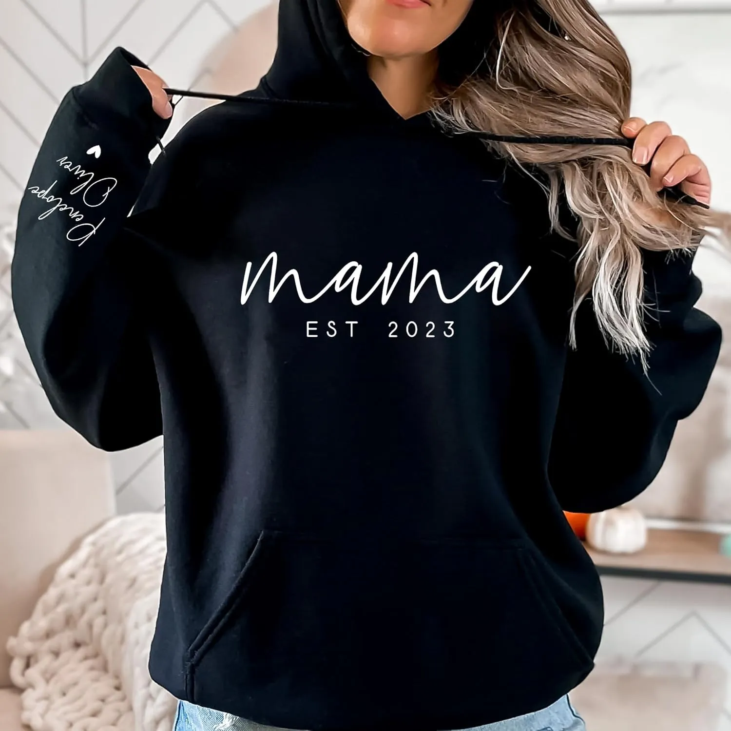Personalized Mama Crewneck Sweatshirt, Mothers Day Shirt, Gifts For Mothers Day, Mama Sweatshirt with Kids Name