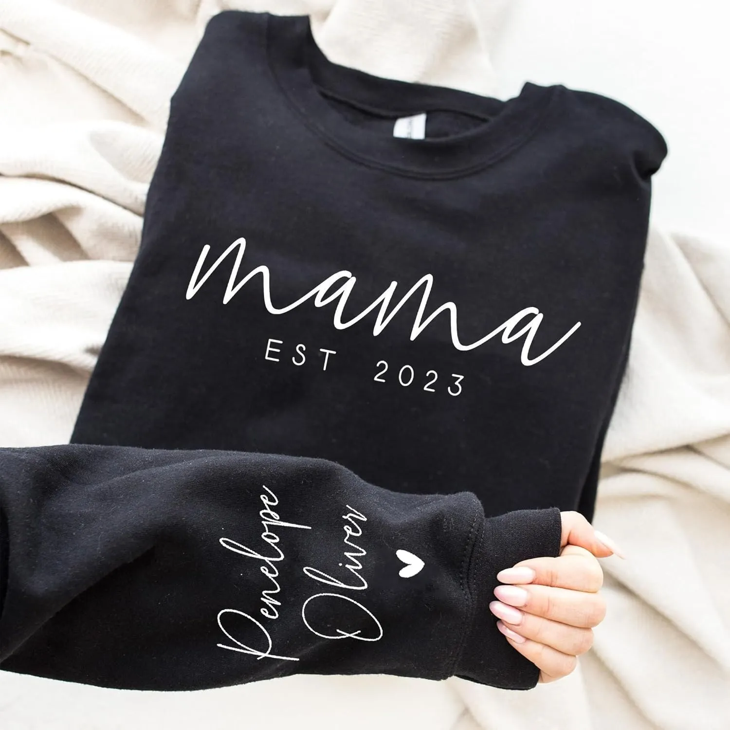 Personalized Mama Crewneck Sweatshirt, Mothers Day Shirt, Gifts For Mothers Day, Mama Sweatshirt with Kids Name