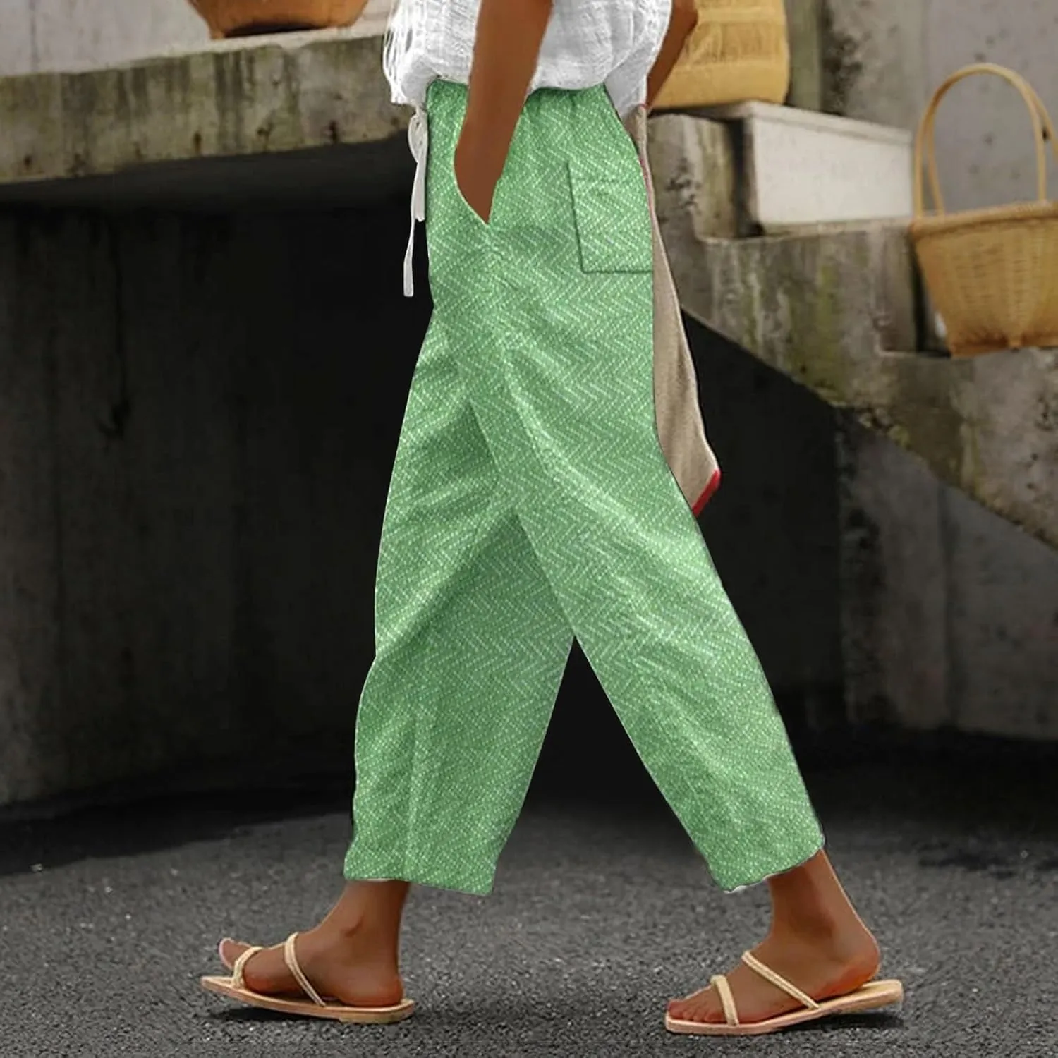 Petite Linen Pants for Women Sleeve Independence Day American Flag Print Family Print Pants Petite Linen Pants for