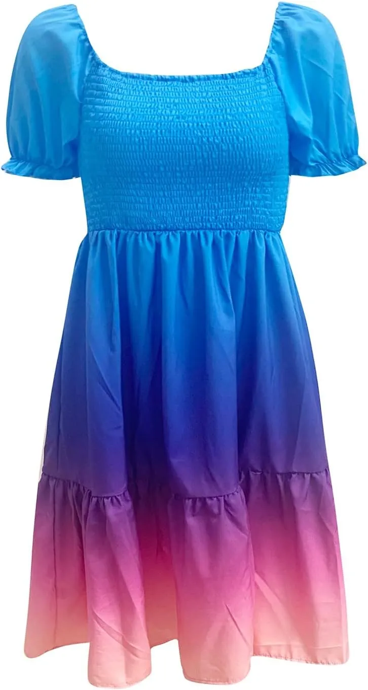 PETYCZEN Off The Shoulder Dresses for Women Cute Summer Short Sleeve Mini Floral Dress Sexy Casual Babydoll Beach Party Dress