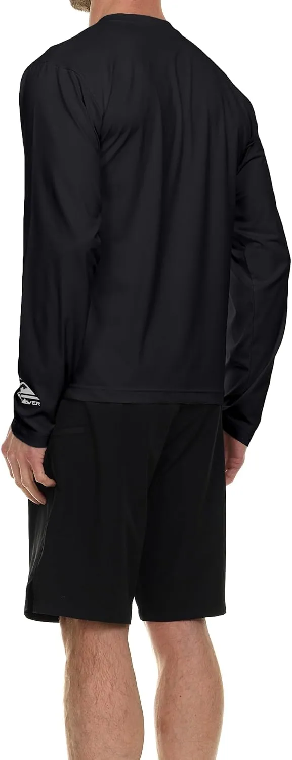 Quiksilver Rash Guard for Men UPF 50  Big and Tall Swim Long & Short Sleeve Shirt