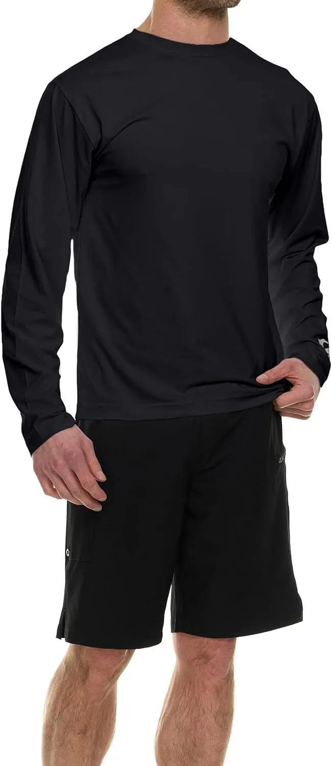 Quiksilver Rash Guard for Men UPF 50  Big and Tall Swim Long & Short Sleeve Shirt