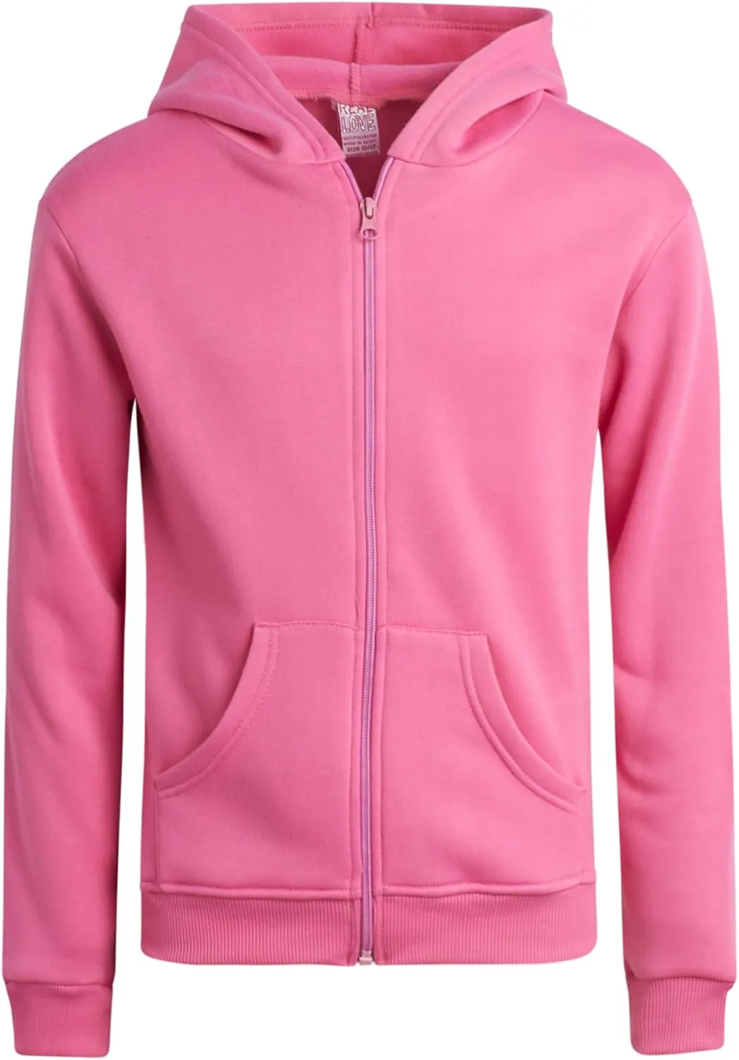 Real Love Girls' Jog Set - 2 Piece Soft Fleece Zip Up Hoodie and Flare Cargo Pants - Activewear Set for Girls (Sizes: 7-16)
