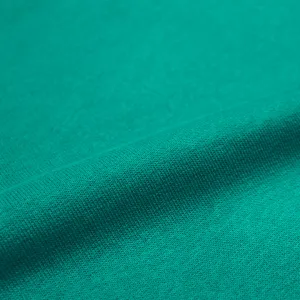 recycled cotton French terry knit, Oeko-Tex cert. - teal