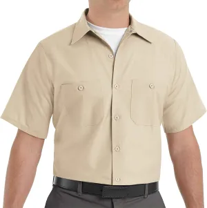 Red Kap Men's Industrial Work Shirt, Regular Fit, Short Sleeve
