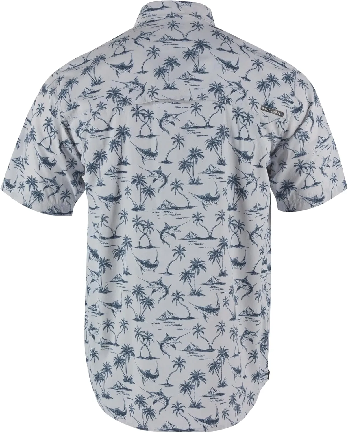 Salt Life Men's Marlin Terrain Short Sleeve Performance Woven