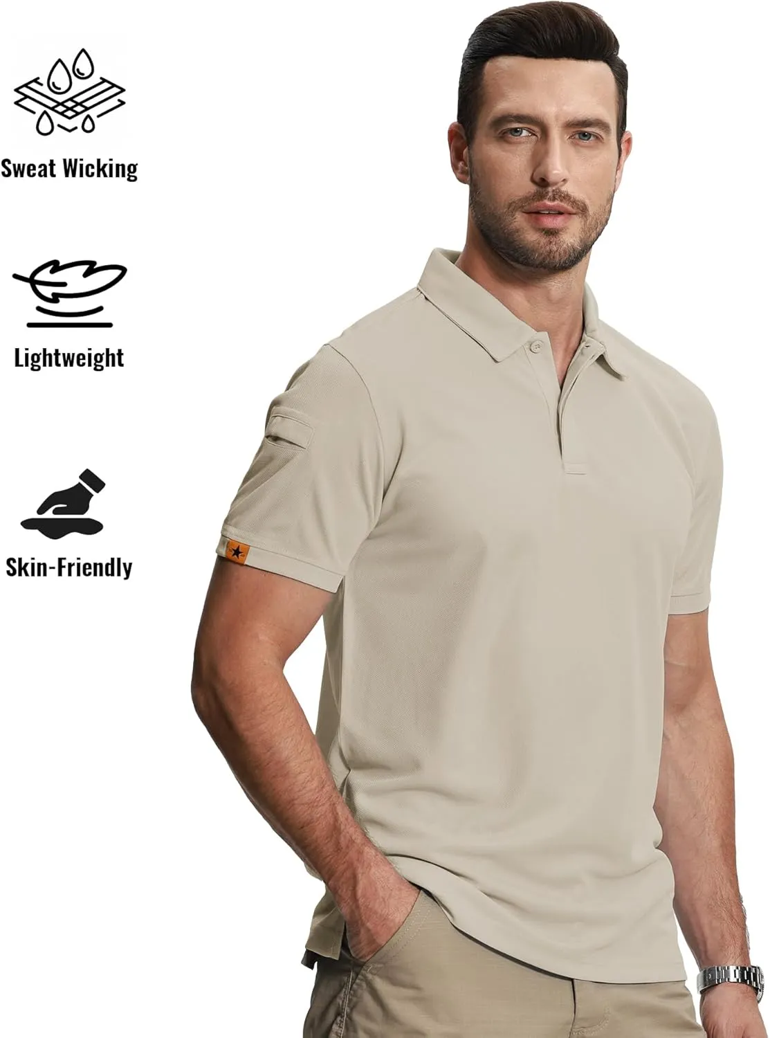 SCODI 5 Pack Mens Polo Shirts Short Sleeve Athletic Golf Polo Shirt for Men Casual Collared Summer Multipack T-Shirts