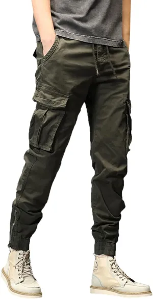 sdbrld Mens Pants Jeans Mens Sweatpants Tall Mens Pants Fashion Joggers Mens Cargo Pants Sweatpants Casual Workout Chino Pants Drawstring 6 Pockets