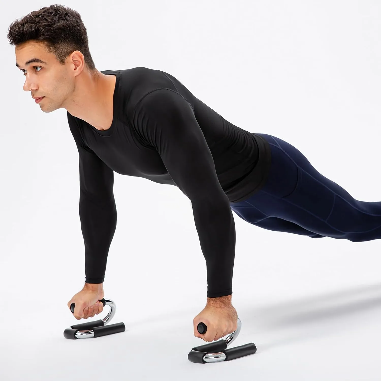 SPVISE Men's Compression Shirt Long Sleeve Athletic Workout T-Shirts Top Active Sport Baselayer Undershirt Gear Shirt Dry Fit