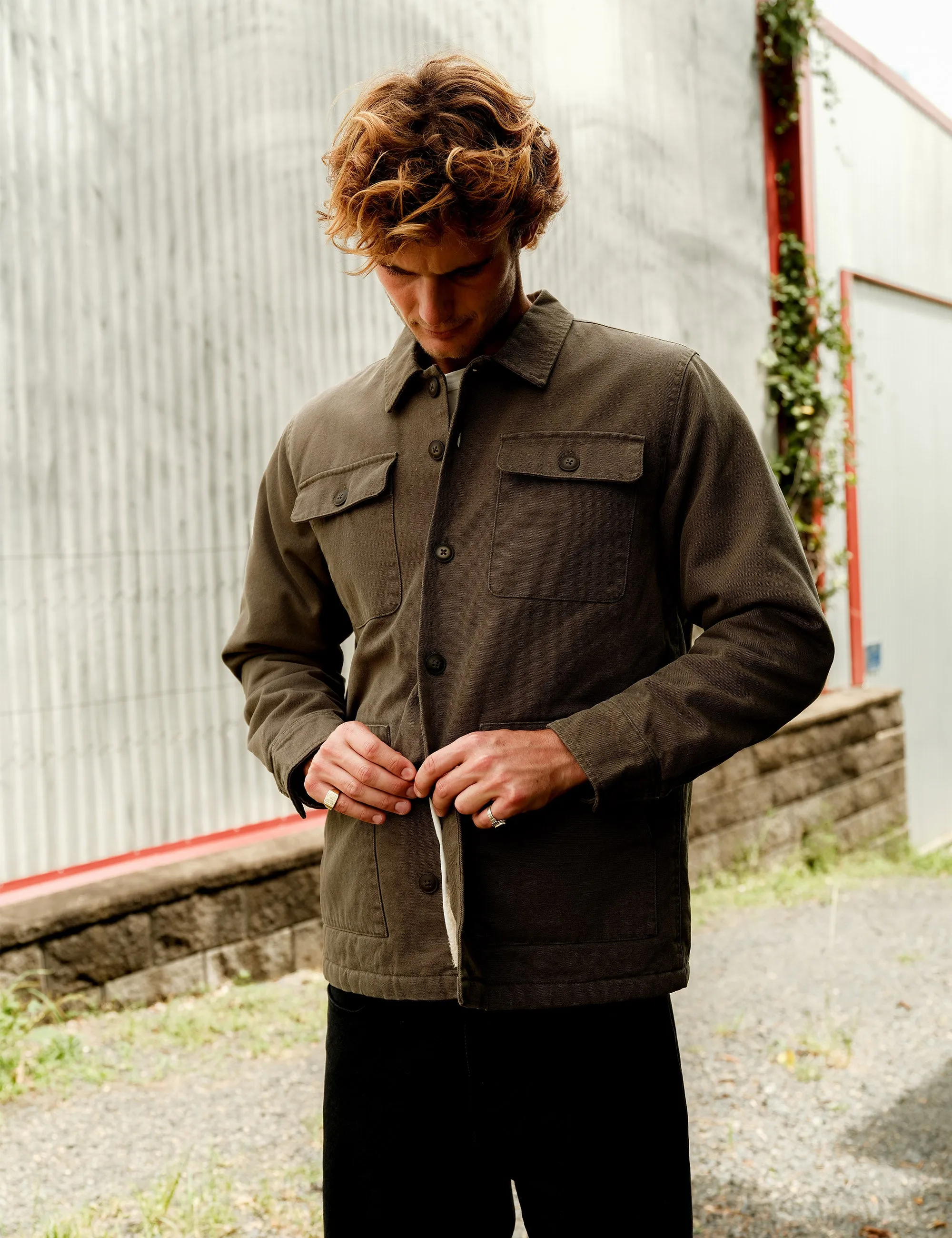 Stockyard Sherpa Jacket - Fatigue