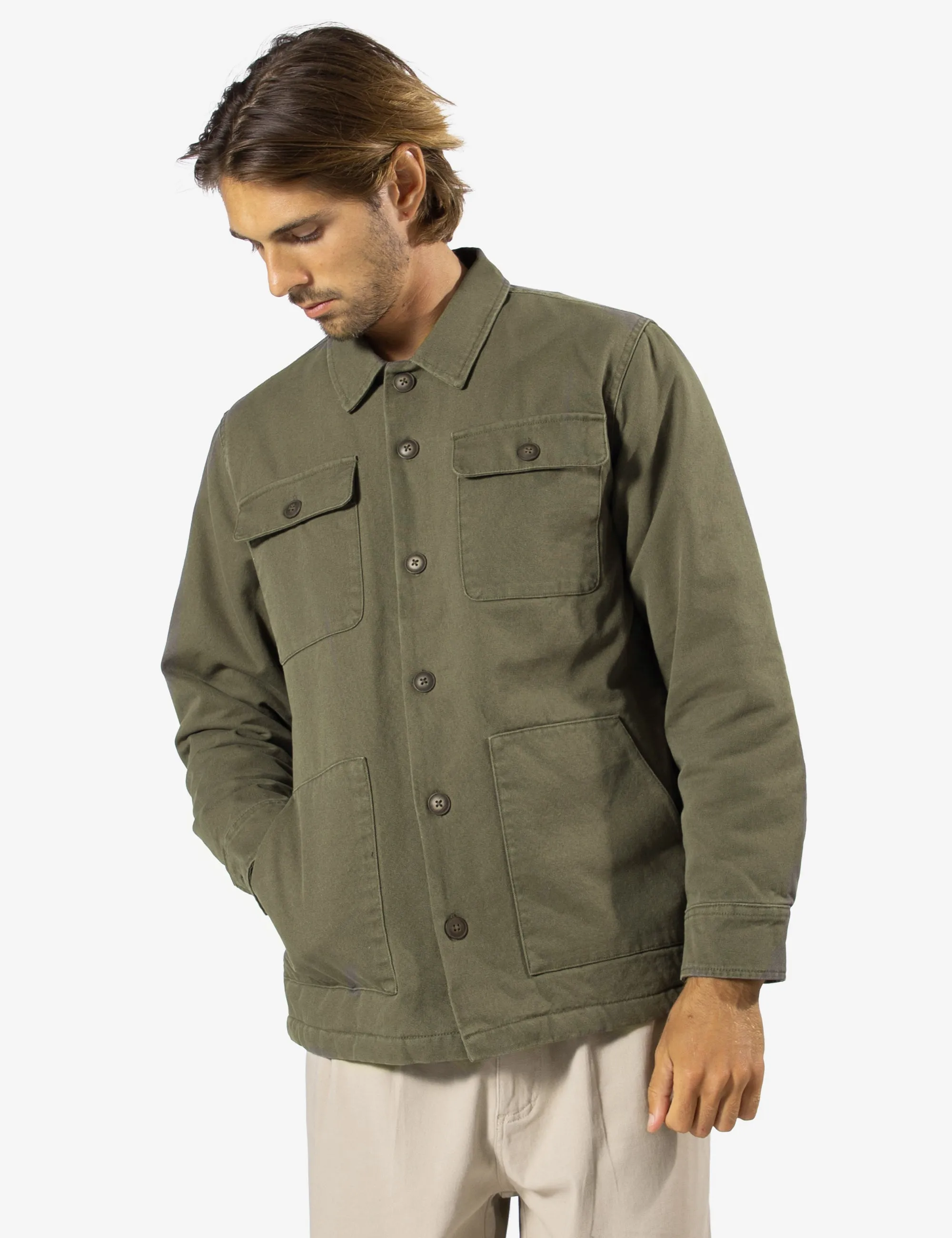 Stockyard Sherpa Jacket - Fatigue
