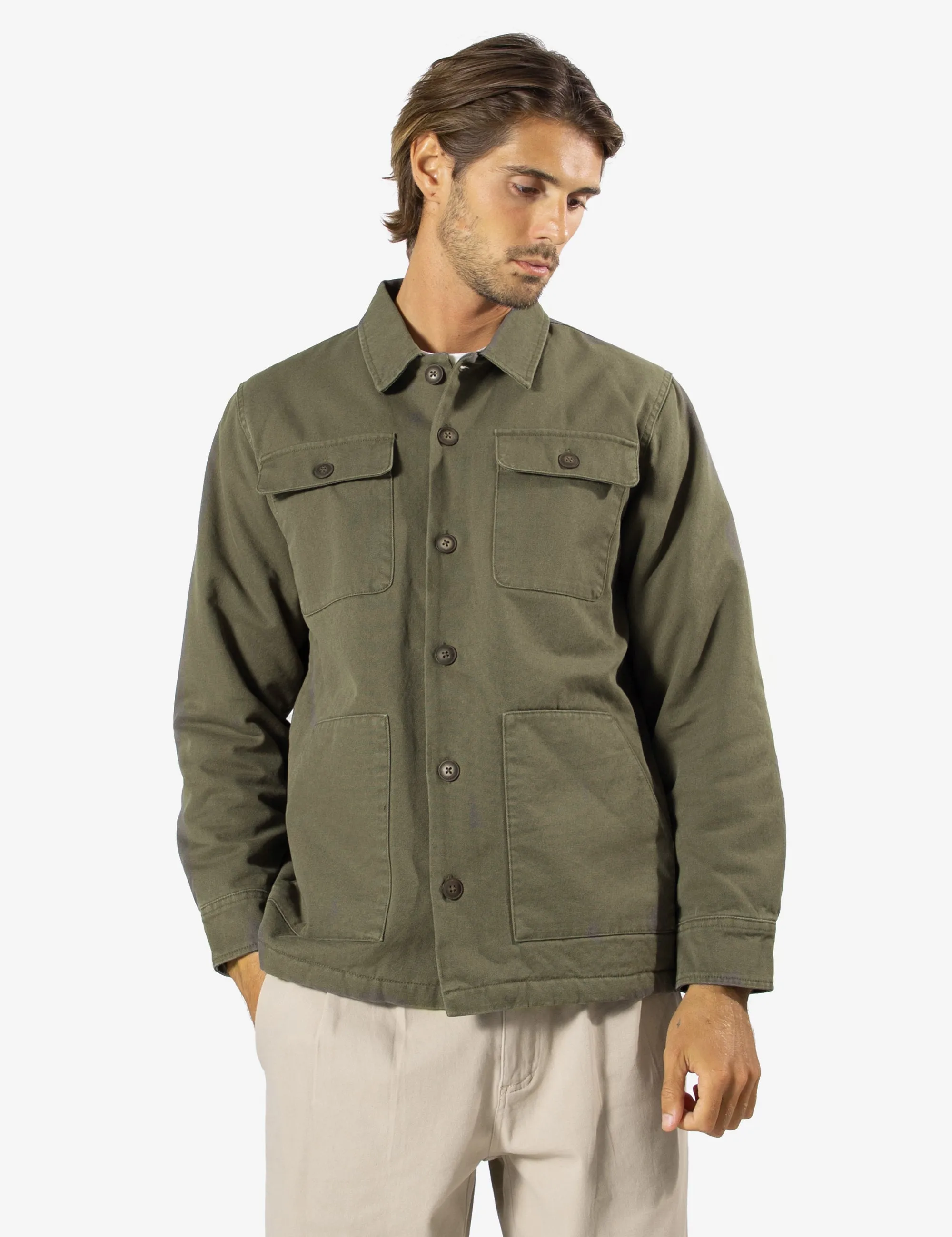 Stockyard Sherpa Jacket - Fatigue