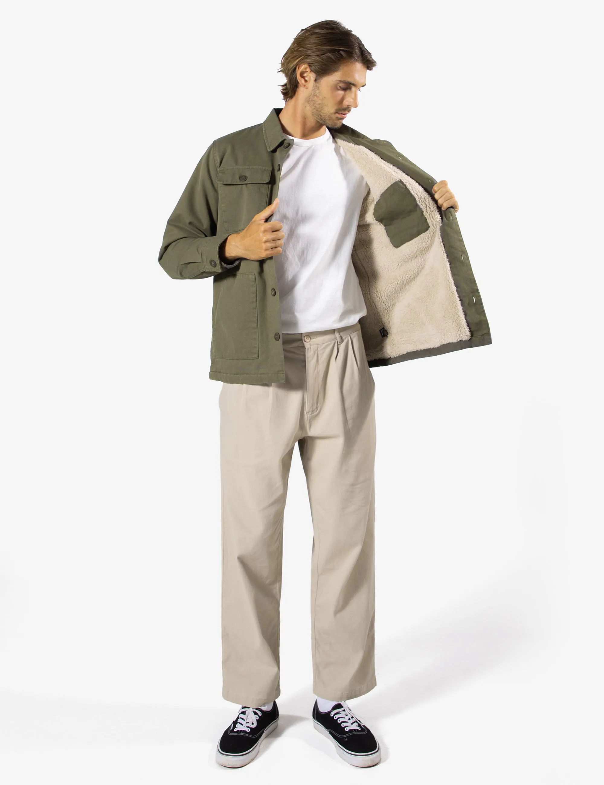 Stockyard Sherpa Jacket - Fatigue