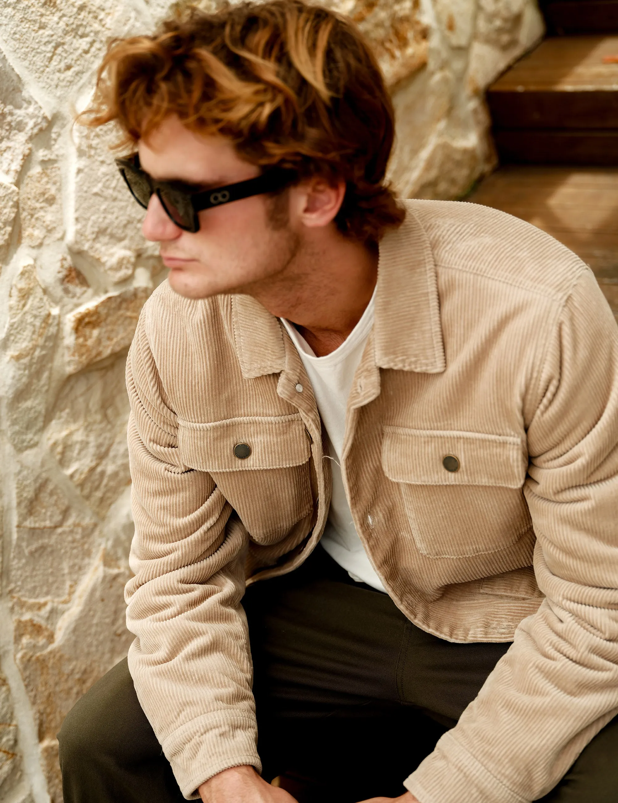Stockyard Sherpa Jacket - Stone Cord