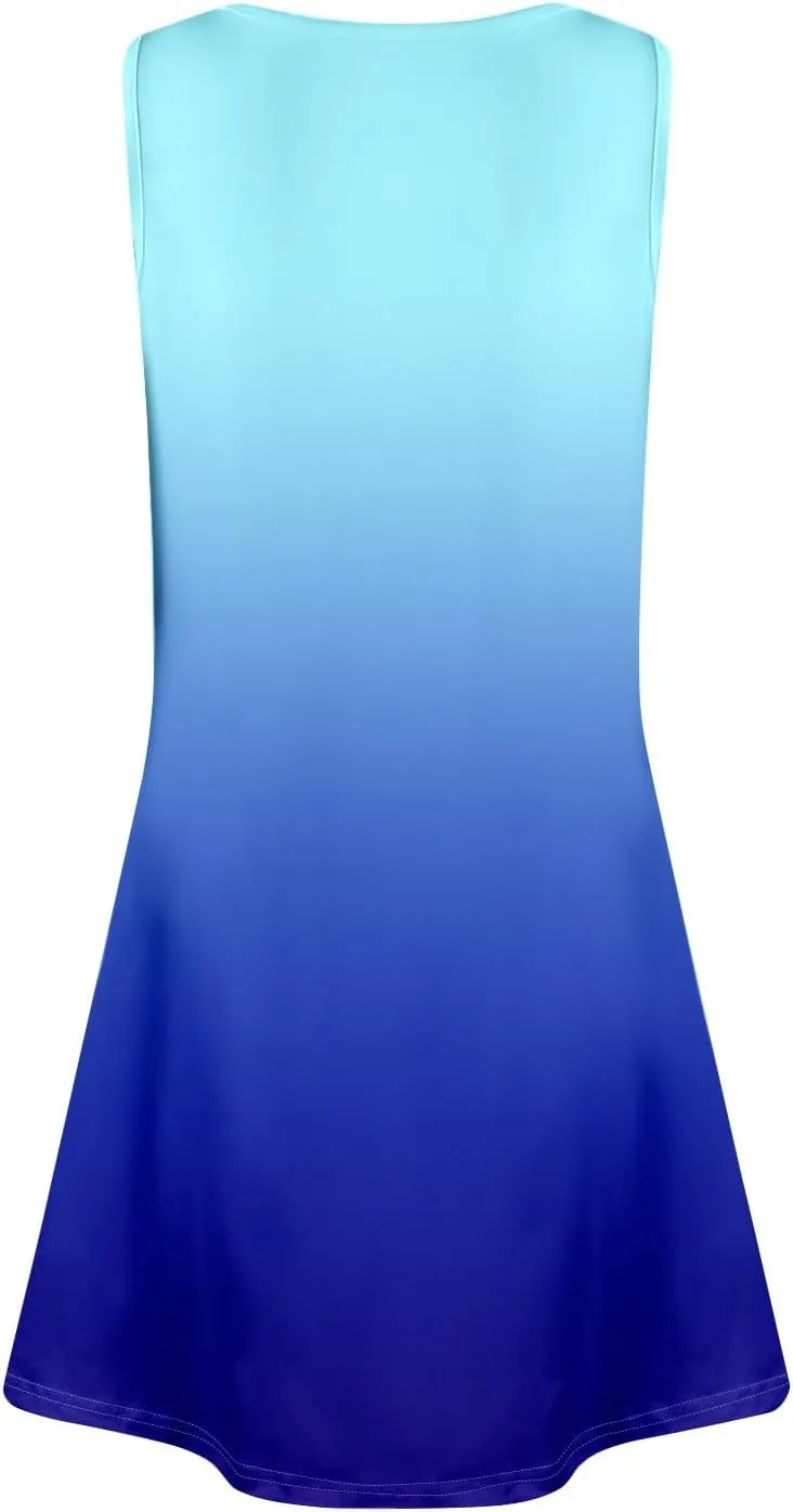Summer Dresses for Women 2025 Loose Boho Beach Tank Dress V Neck Casual T Shirt Dresses Floral Sleeveless Sundresses