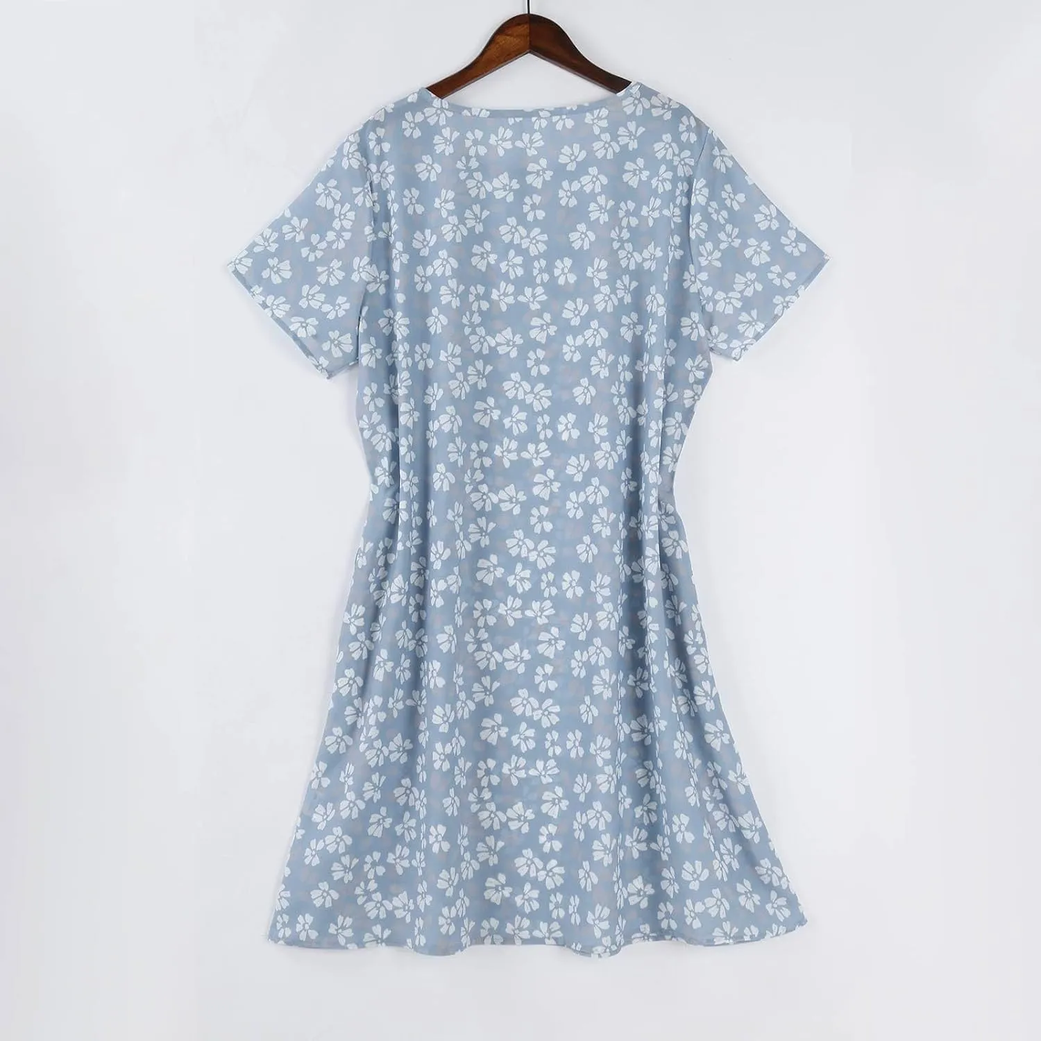 Summer Dresses for Women 2025 Trendy Casual Short Sleeve Flowy Boho Petite Tshirt Dress Beach Vacation Clothes