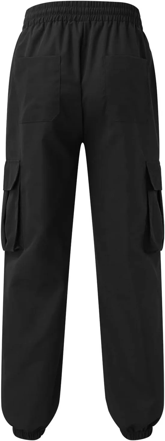 Sweatpants for Men Loose Fit Dress Pants for Men Stretch Waist Match Mens Wild Cargo Pants Corduroy Baggy Pants Mens