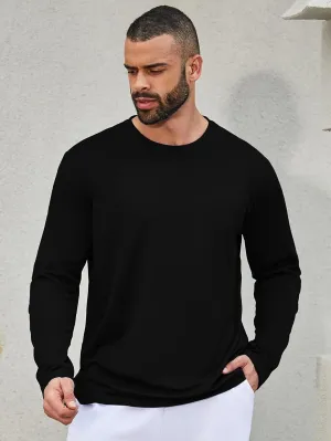 TanBridge 2/5 Pack Mesh Quick-Dry Long Sleeve Shirt for Man,Moisture Wicking UV Protection Workout Causal Shirt