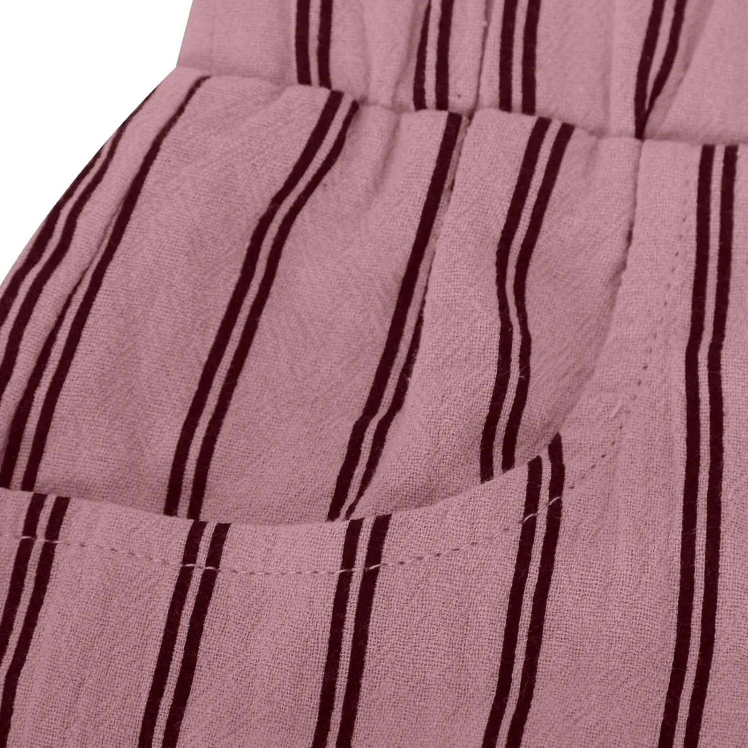 TARIENDY Capri Pants for Women Dressy Casual Summer Capris Comfy Fit Striped Cropped Trousers Vacation Outfits with Pockets