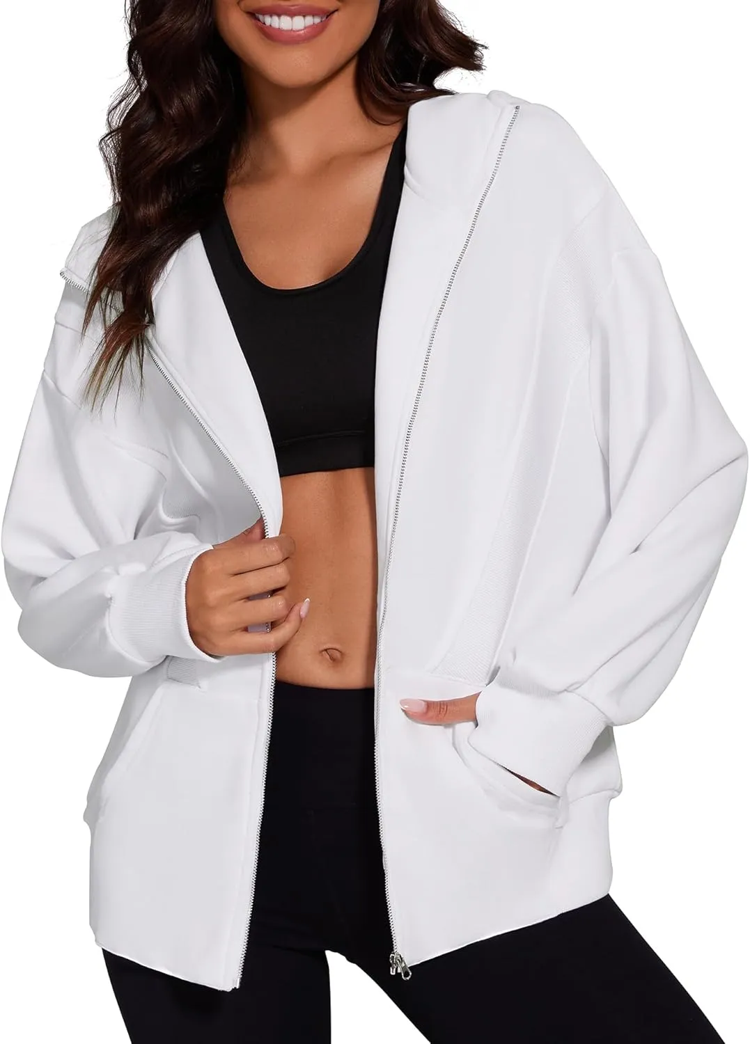 Taurus Womens Zip Up Hoodies Oversized Long Sleeve Sweatshirt Fall Y2K Hoodie Jacket with Pockets