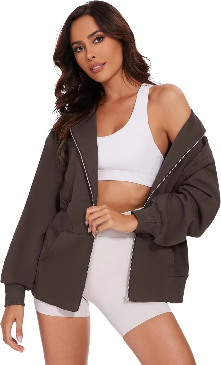 Taurus Womens Zip Up Hoodies Oversized Long Sleeve Sweatshirt Fall Y2K Hoodie Jacket with Pockets
