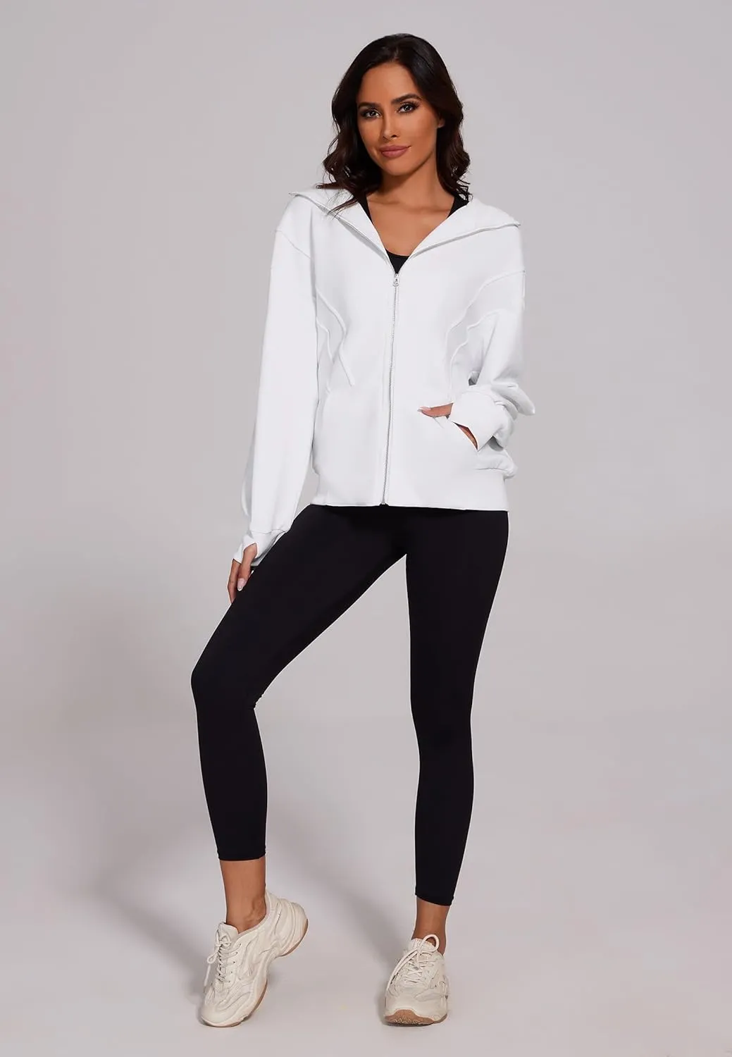 Taurus Womens Zip Up Hoodies Oversized Long Sleeve Sweatshirt Fall Y2K Hoodie Jacket with Pockets