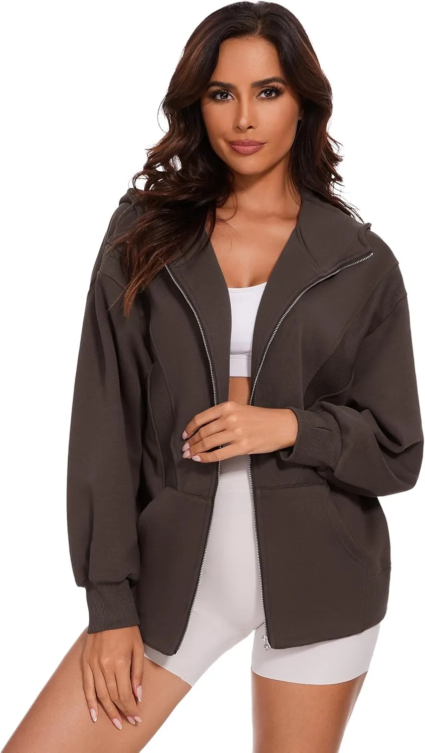 Taurus Womens Zip Up Hoodies Oversized Long Sleeve Sweatshirt Fall Y2K Hoodie Jacket with Pockets