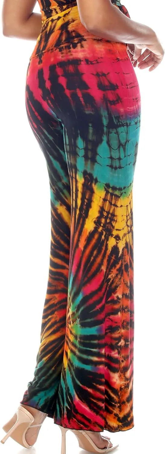 THE COLLECTION ROYAL Palazzo Pants Hippie Harem Boho Yoga Casual Cozy Jogger Wide Leg Workout Pant Travel Clothes