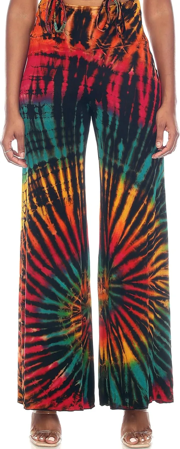 THE COLLECTION ROYAL Palazzo Pants Hippie Harem Boho Yoga Casual Cozy Jogger Wide Leg Workout Pant Travel Clothes
