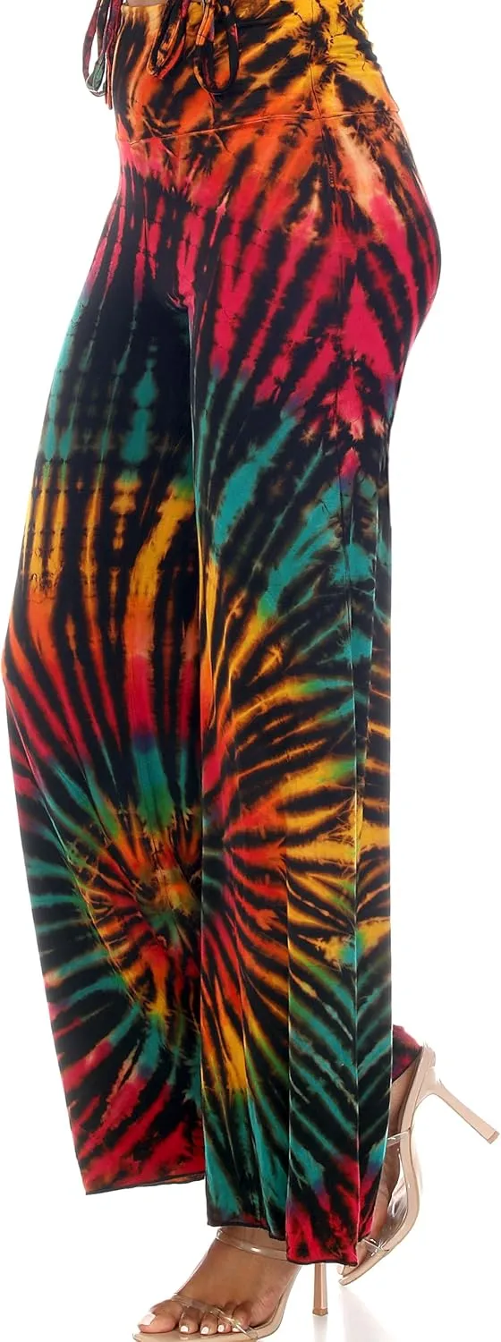 THE COLLECTION ROYAL Palazzo Pants Hippie Harem Boho Yoga Casual Cozy Jogger Wide Leg Workout Pant Travel Clothes