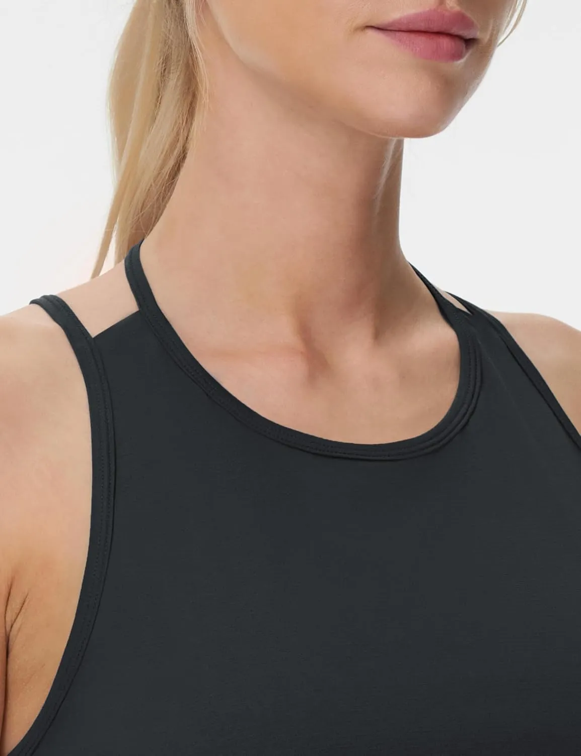 THE GYM PEOPLE Womens Racerback Workout Tank Tops Lightweight Stretchy Sleeveless Running Athletic Yoga Tee Shirts