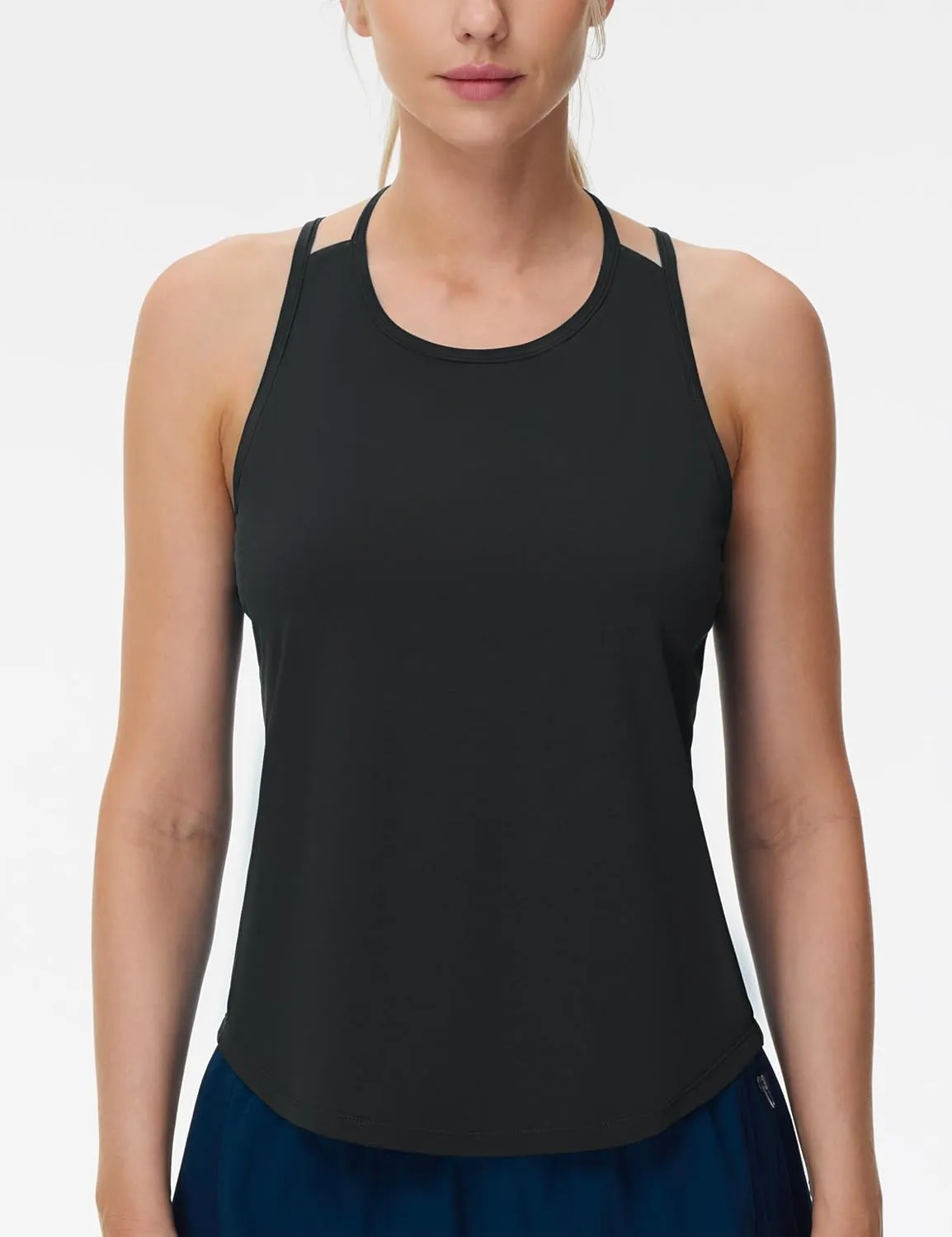 THE GYM PEOPLE Womens Racerback Workout Tank Tops Lightweight Stretchy Sleeveless Running Athletic Yoga Tee Shirts
