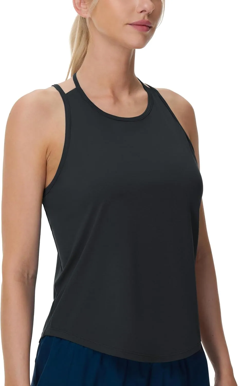 THE GYM PEOPLE Womens Racerback Workout Tank Tops Lightweight Stretchy Sleeveless Running Athletic Yoga Tee Shirts