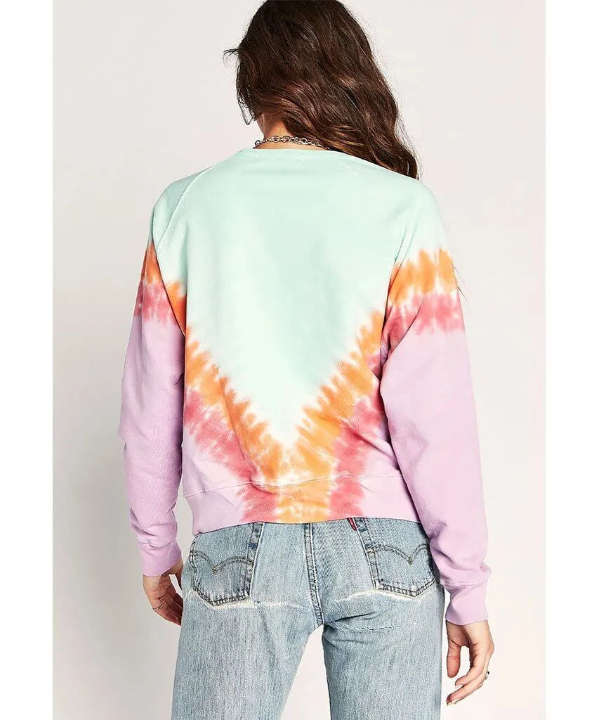 Tie Dye Varsity Crew Mint Combo