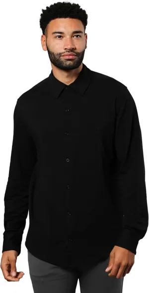 True Classic Mens Long Sleeve Button Down Shirt - Casual Dress Shirts for Men, Quick Dry