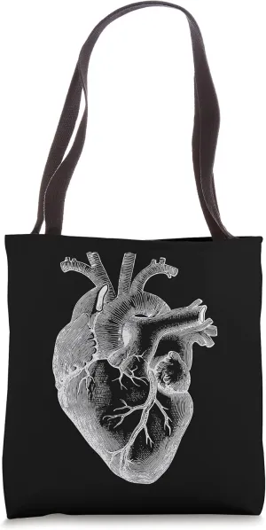 Vintage Anatomical Heart Cardiac Surgeon Student Gift Tote Bag