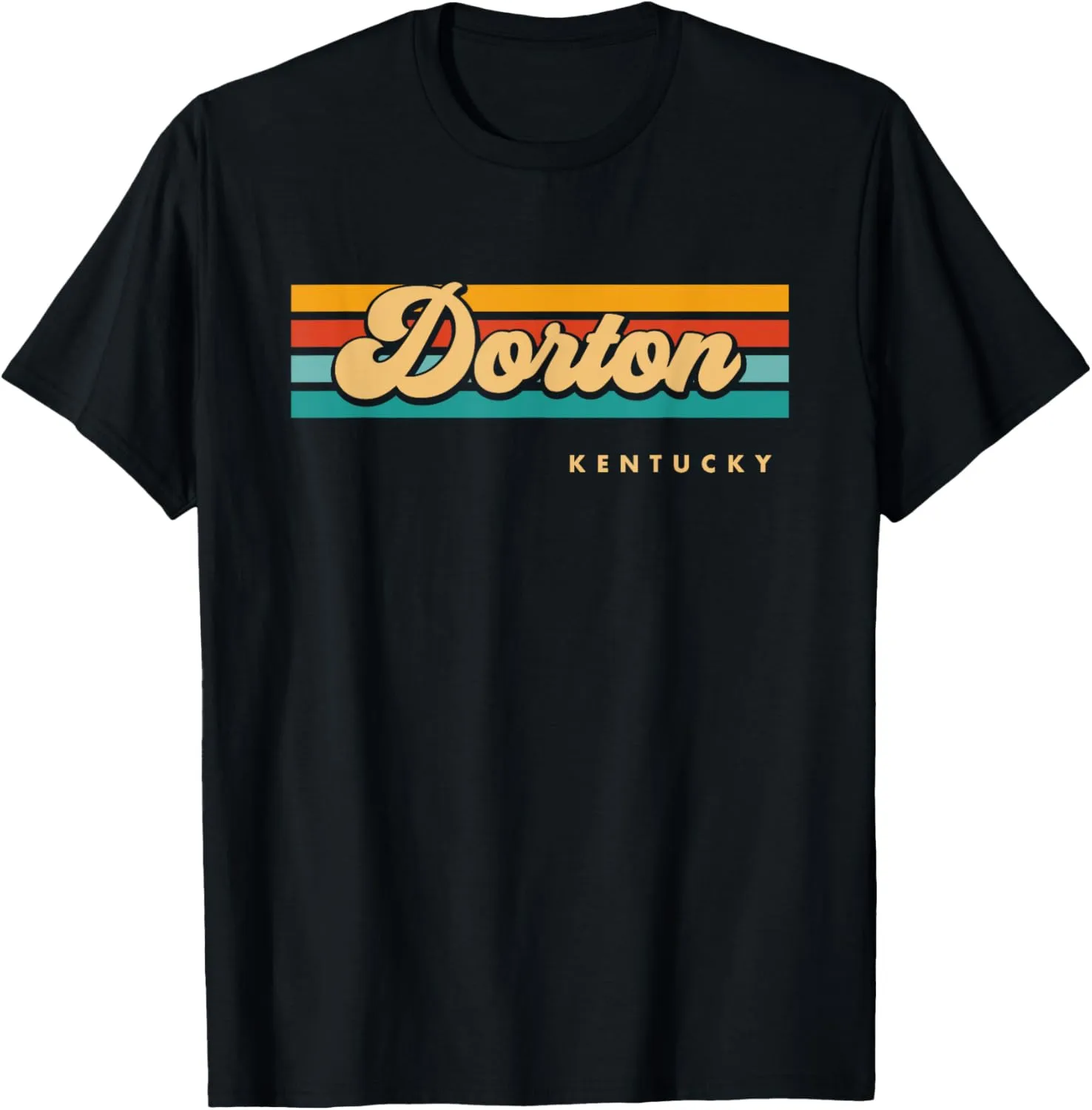 Vintage Sunset Stripes Dorton, Kentucky T-Shirt