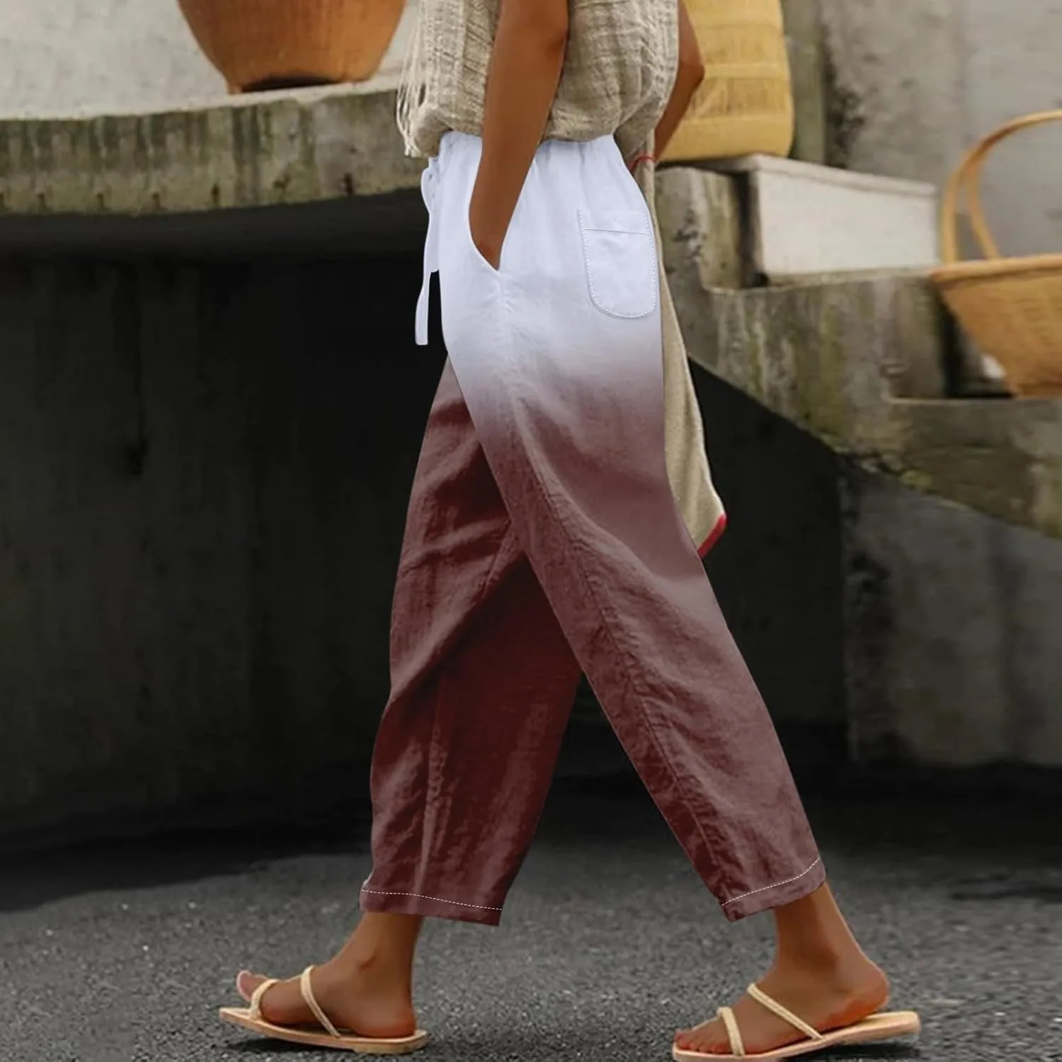 Wide Leg Pants Everyday Casual Drawstring Pants Black Dress Pants Women Church Outfits for Women s