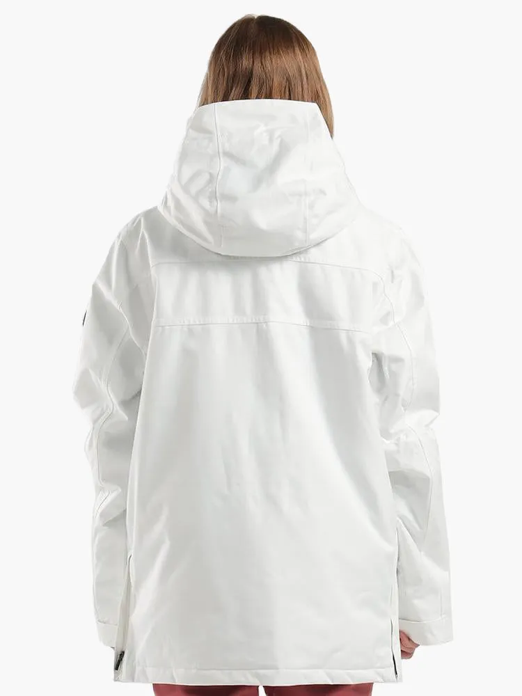 Winter new unisex white ski suit single and double board waterproof wear-resistant warm ski suit